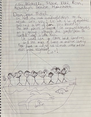 Croisière entre femmes au mouillage en Grèce